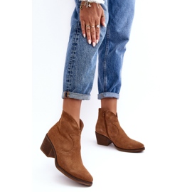 Boots Model Da SN622-29 Camel Suede - Step in style brown 1