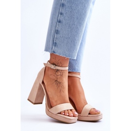 Sandals Model Merila LC-29 Beige - Step in style 1