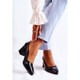 Pumps Model Sergio Leone PB411 Black Lakier - Step in style 1