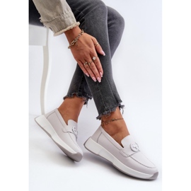 Moccasins Model S.Barski LR490 Light Gray - Step in style grey 1