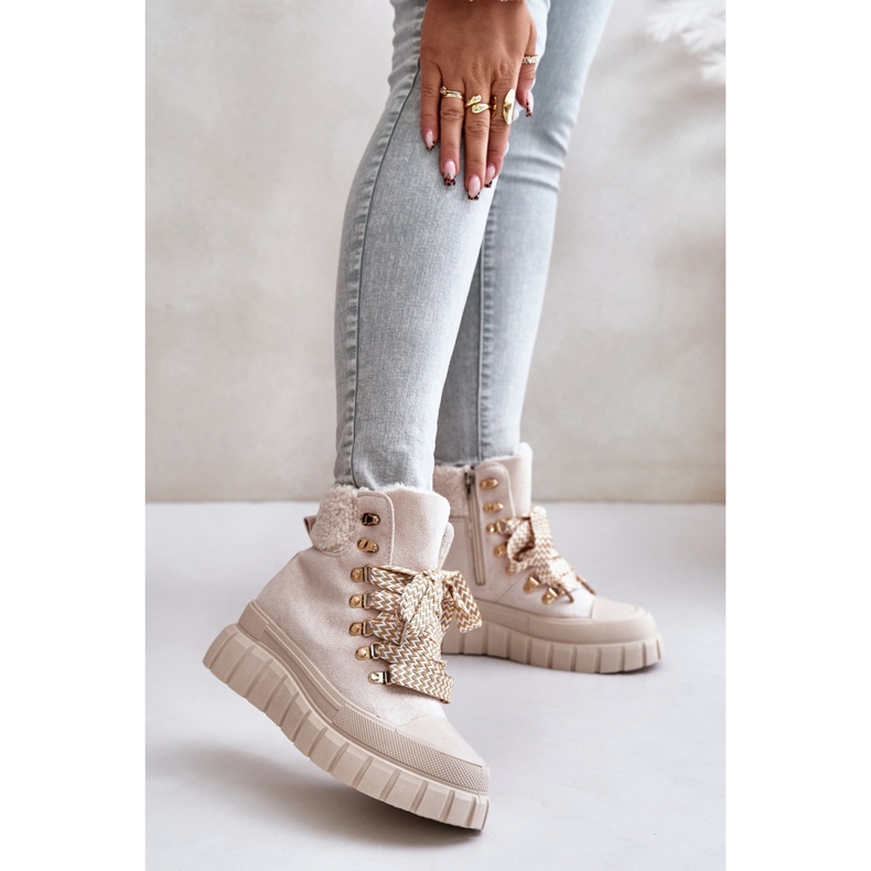 Boots Model Alcyhen 24BT26-7929 Beige - Step in style 1