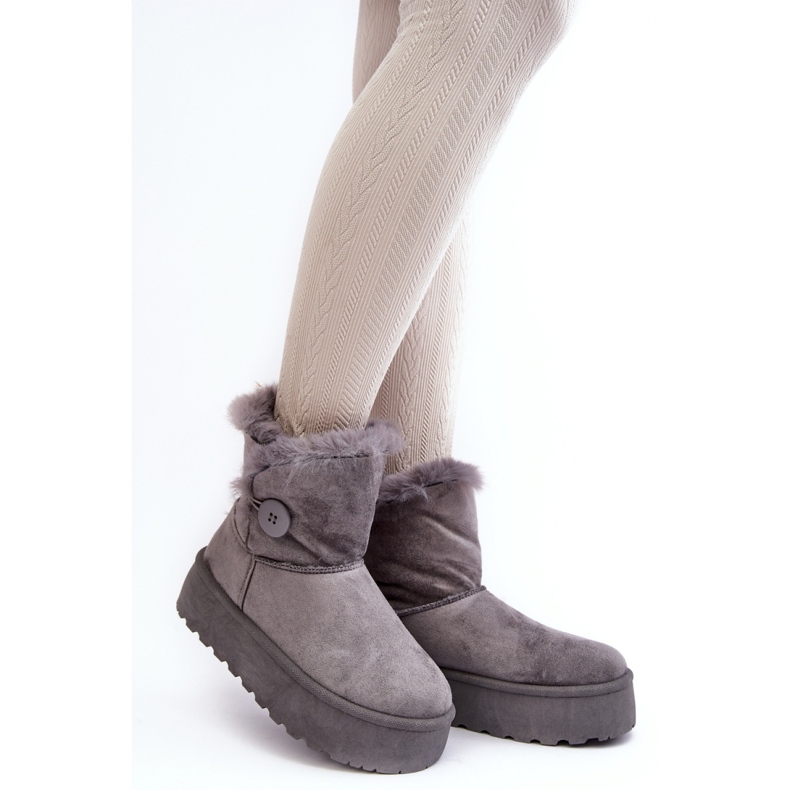 Snow boots Model Wikasem 85-925 Gray - Step in style grey 1