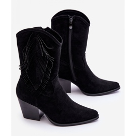 Cowboy boots Model Elyse HY51-88 Black Suede - Step in style 2