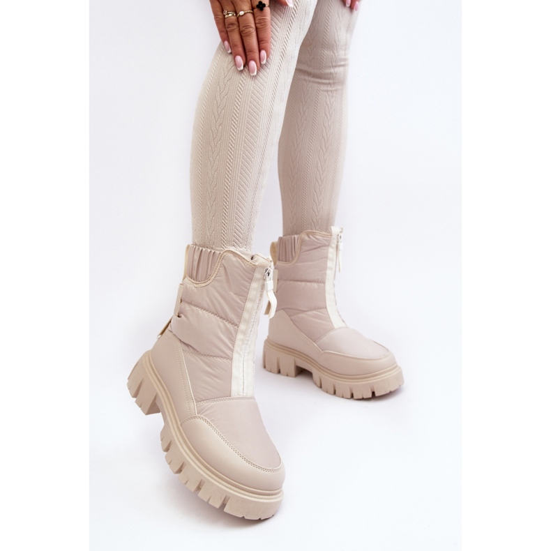 Snow boots Model Hixe 34635 Light Beige - Step in style 2