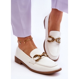 Loafers Model Lorien 2623-2 White - Step in style 1