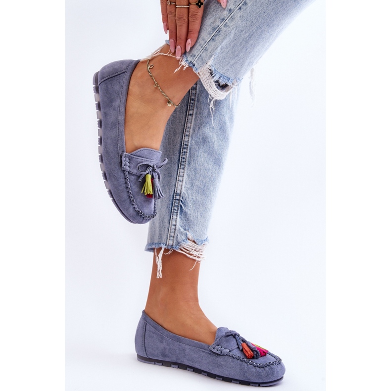 Moccasins Model Dorine GS37 Blue - Step in style 1