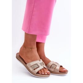 Sandal Flip-flops Model Inblu BA000050 Gold - Step in style yellow 1