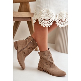 Boots Model Irinette MAM65-106 Beige - Step in style 1
