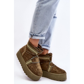 Snow boots Model Milson AA-21 Green - Step in style 1