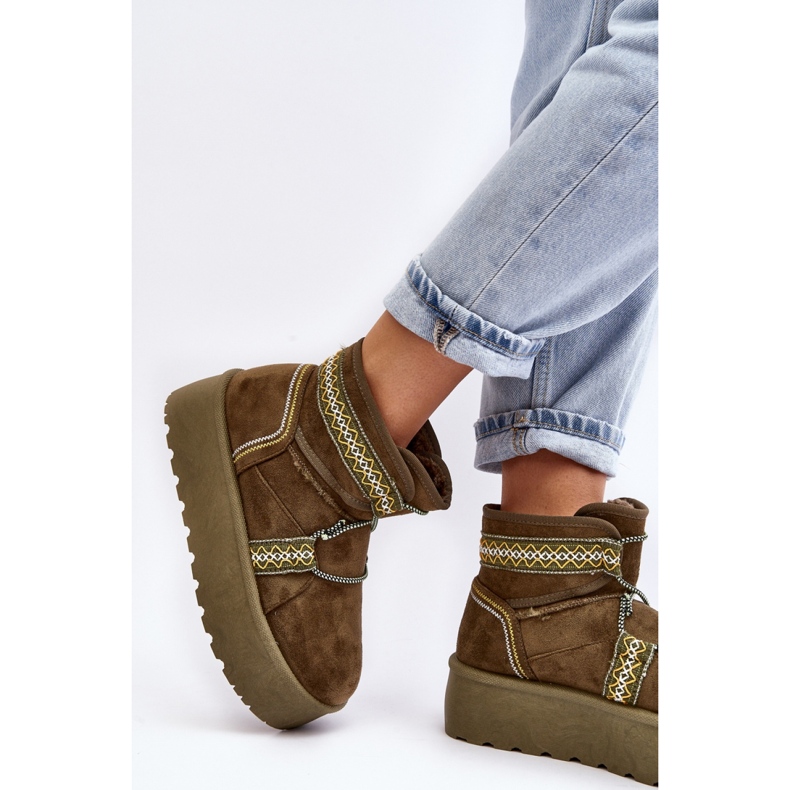 Snow boots Model Milson AA-21 Green - Step in style 2