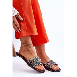 Sandal Flip-flops Model Bellisa CK270P Black - Step in style 1