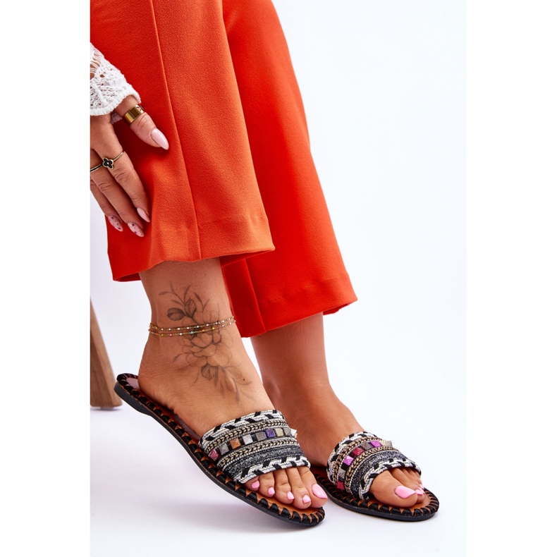 Sandal Flip-flops Model Bellisa CK270P Black - Step in style 1