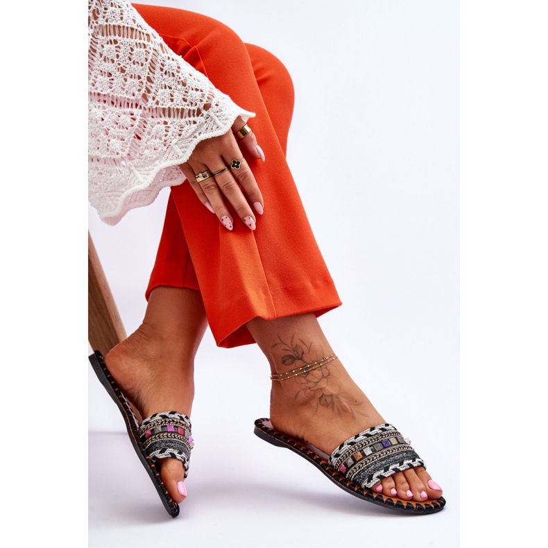 Sandal Flip-flops Model Bellisa CK270P Black - Step in style 2