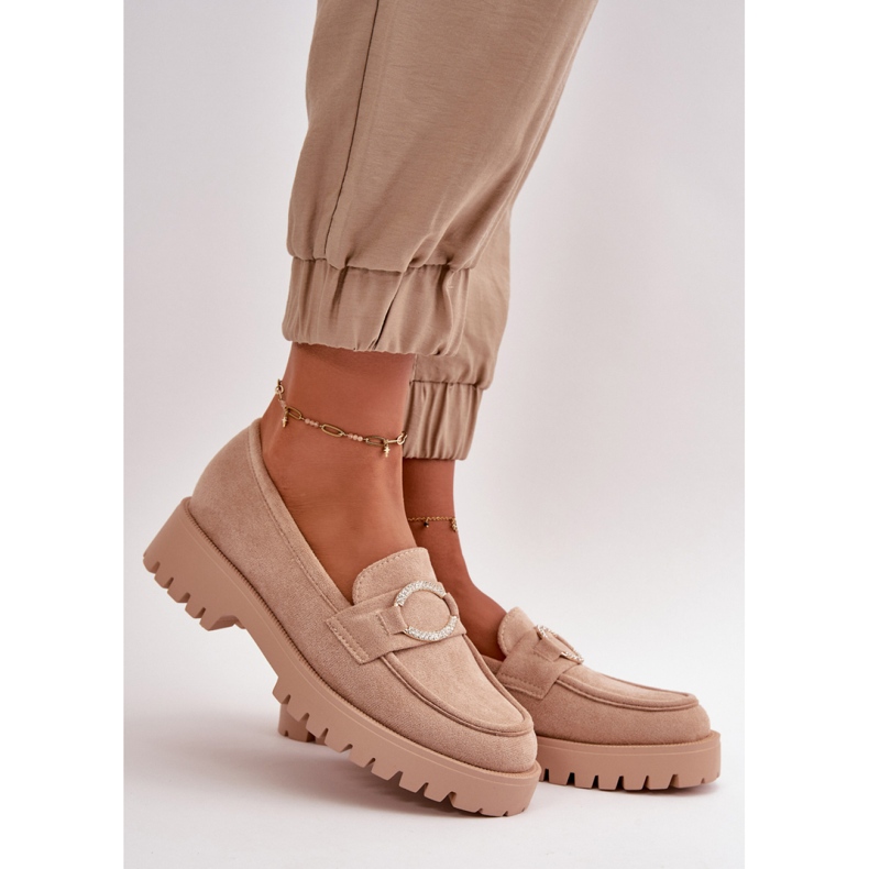 Moccasins Model Avellina 2305 Beige - Step in style 1