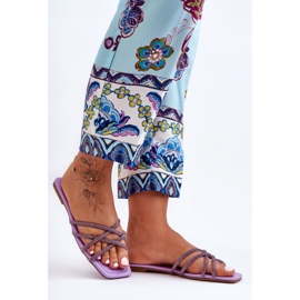 Sandal Flip-flops Model Leomi 5628-2 CLA-1 Violet - Step in style purple 2