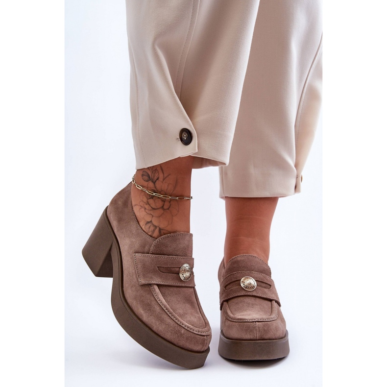 Shoes Model Dunadia 20148 Beige Suede - Step in style 1