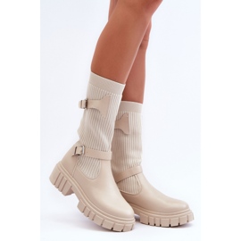 Boots Model Abroze 55-80 Beige - Step in style 2