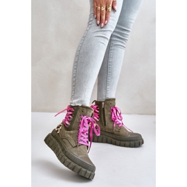 Boots Model Edidda 24BT26-7378 Leopard/Green - Step in style 1