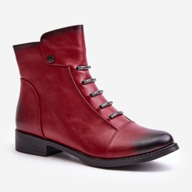 Boots Model Labise ASA62-16 Bordo - Step in style red 2