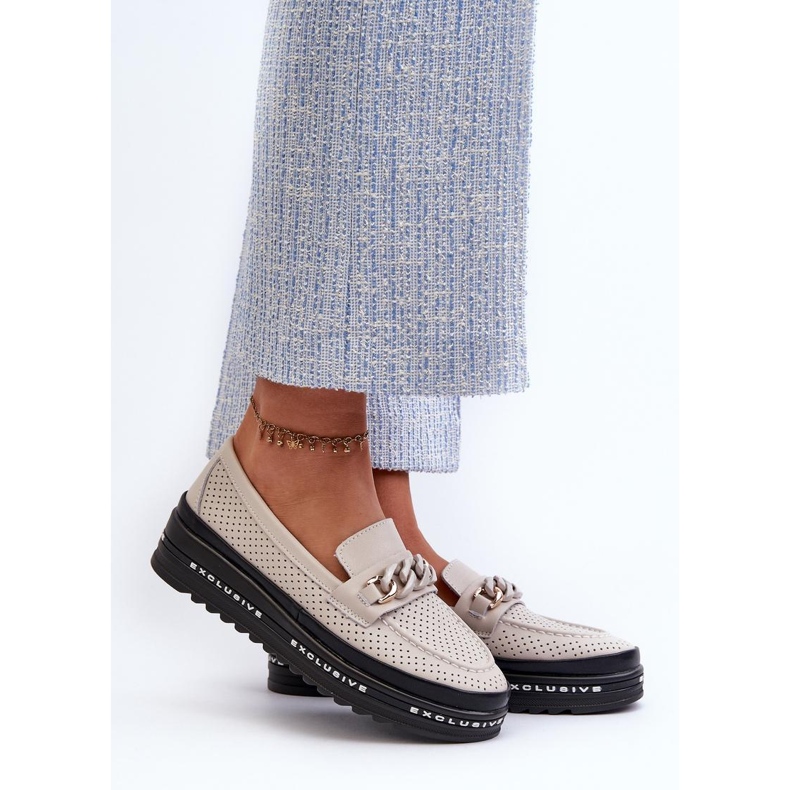 Moccasins Model S.Barski LR618 Beige - Step in style 1