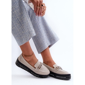 Moccasins Model S.Barski LR618 Beige - Step in style 2