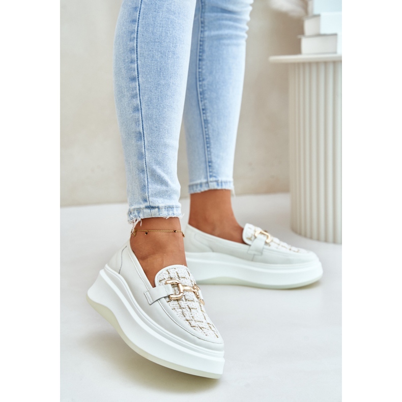 Moccasins Model Vinceza 89105 Light Beige - Step in style 1