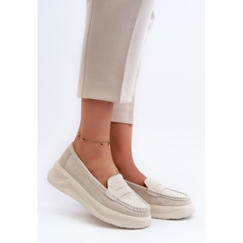 Moccasins Model Filidia 24PB18-6889 Beige - Step in style 1