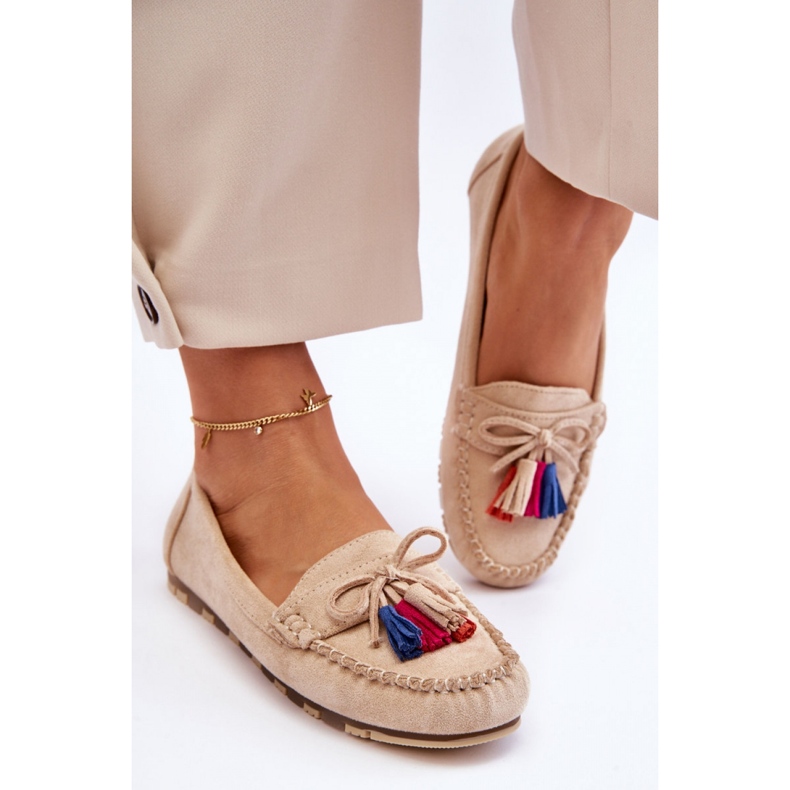 Moccasins Model Dorine GS37 Beige - Step in style 1