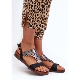 Sandals Model Sergio Leone SK070H Black - Step in style 1