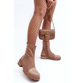 Boots Model Shendete JJ46P Beige - Step in style 1
