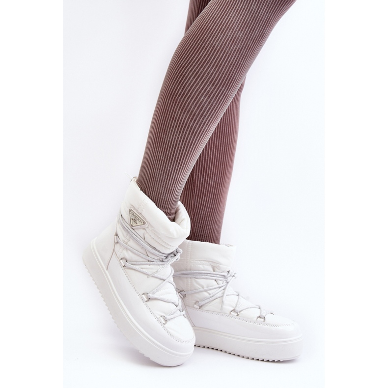 Snow boots Model Fleure NB606 White - Step in style 1