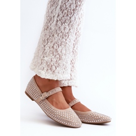 Ballet flats Model Tinara T613P Beige - Step in style 1