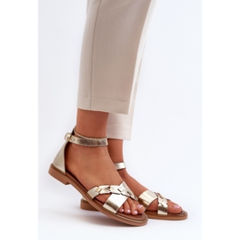 Sandals Model Zazoo 40378 Gold - Step in style yellow 1