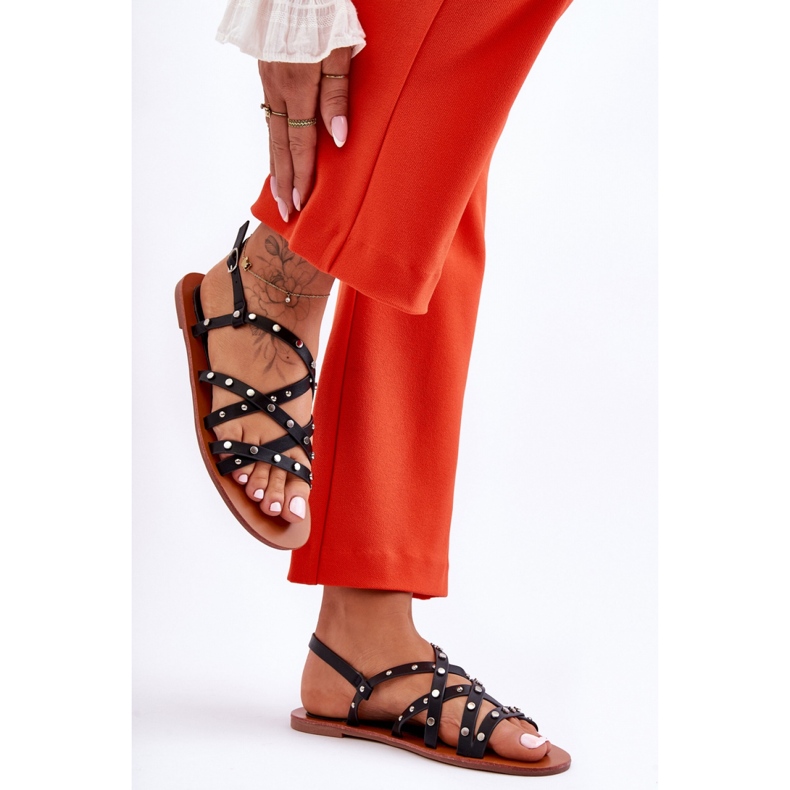 Sandals Model Alemona THS-88 Black - Step in style 1