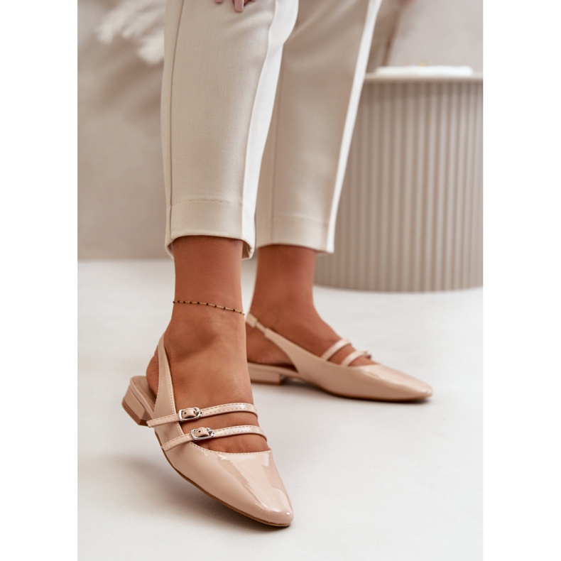 Ballet flats Model Bialettia YK-05 Beige - Step in style 1