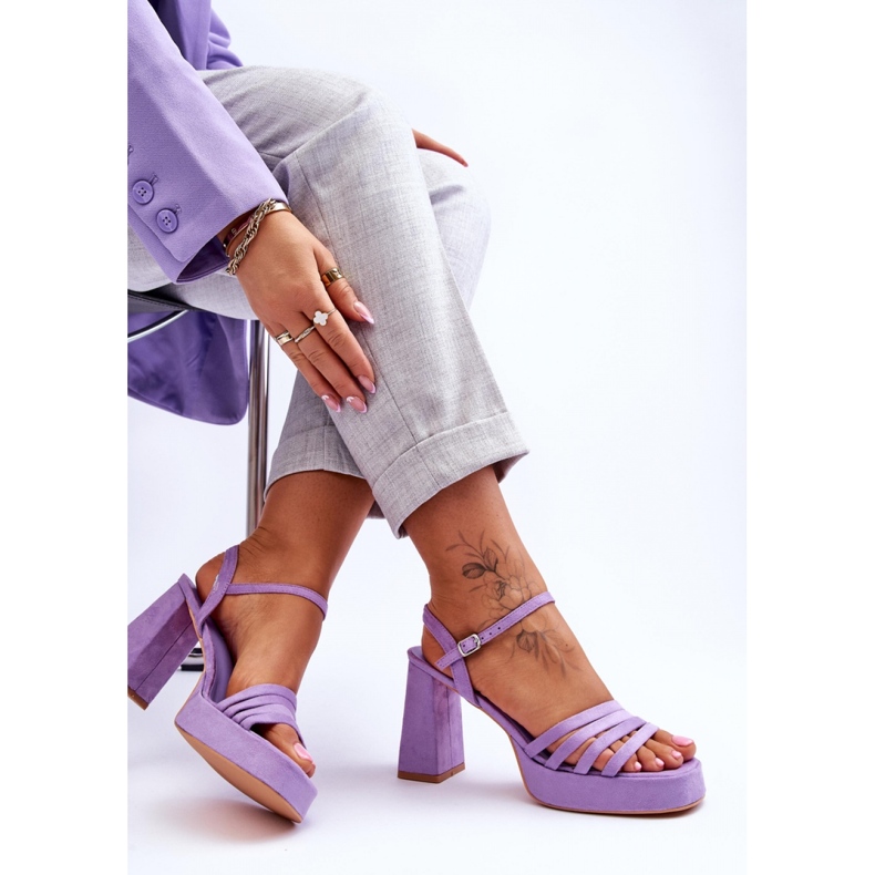 Sandals Model Verda ZY222 Violet - Step in style purple 1