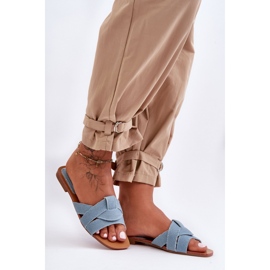 Sandal Flip-flops Model Aversa W-112 Light Blue - Step in style 1