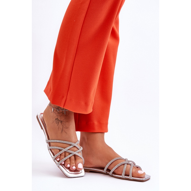 Sandal Flip-flops Model Leomi 5628-2 CLA-1 Silver - Step in style grey 1