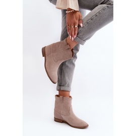 Boots Model Zazoo 2326/024 Beige Suede - Step in style 2