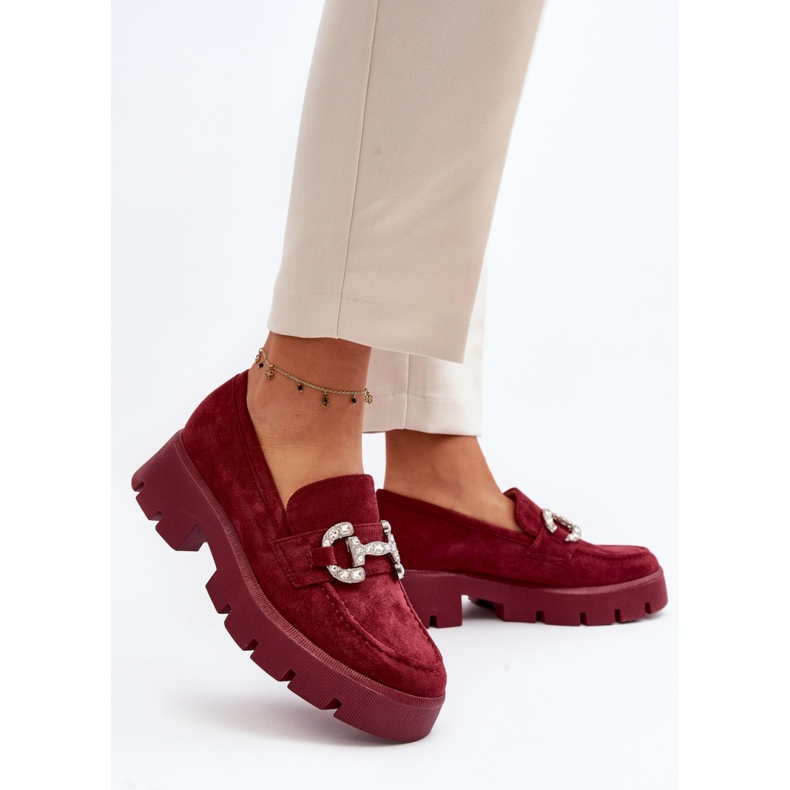 Moccasins Model Ellise G422 Bordo - Step in style red 2