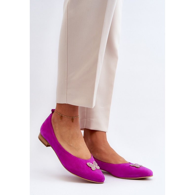 Ballet flats Model Zazoo 2887/067 Fuchsia - Step in style pink 1