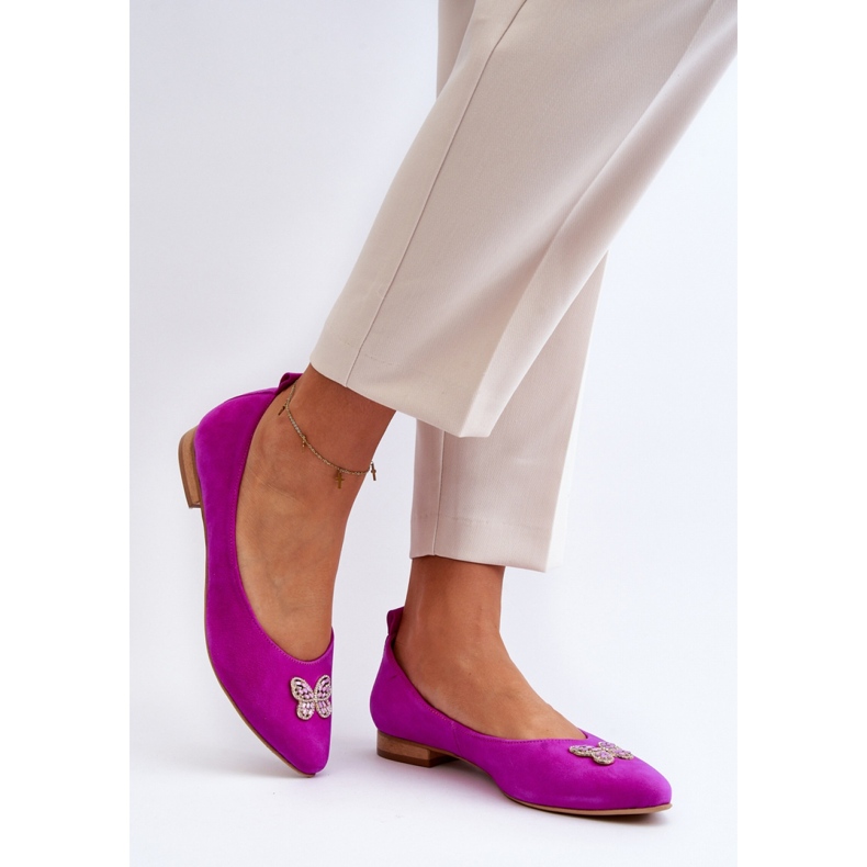 Ballet flats Model Zazoo 2887/067 Fuchsia - Step in style pink 2