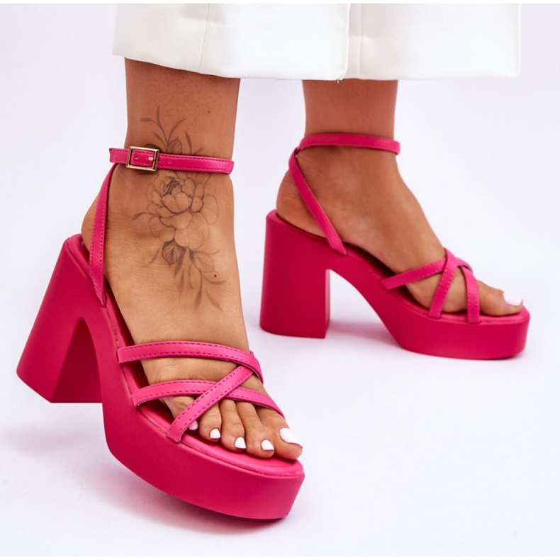 Sandals Model Shemira 78-130 Fuchsia - Step in style pink 1