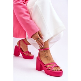 Sandals Model Shemira 78-130 Fuchsia - Step in style pink 2