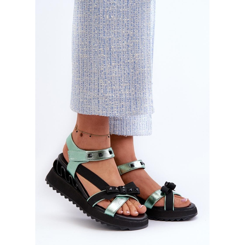 Sandals Model Da CR956 Green - Step in style 1