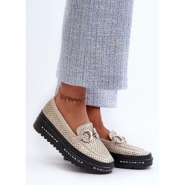 Moccasins Model S.Barski LR750 Gold - Step in style yellow 1