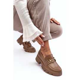 Shoes Model Peuria 2644-3 Khaki Leather - Step in style beige 2