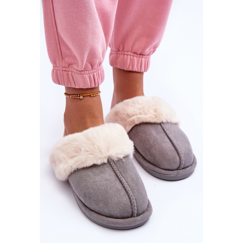 Slippers Model Pinky BO-609 Gray - Step in style grey 2