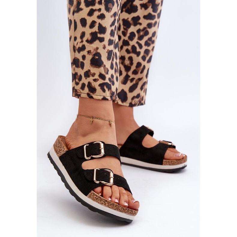 Sandal Flip-flops Model Ursila 24DZ21-7225 Black - Step in style 2