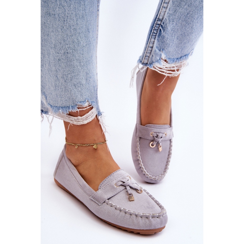 Moccasins Model Good Time ZA28P Gray - Step in style grey 1